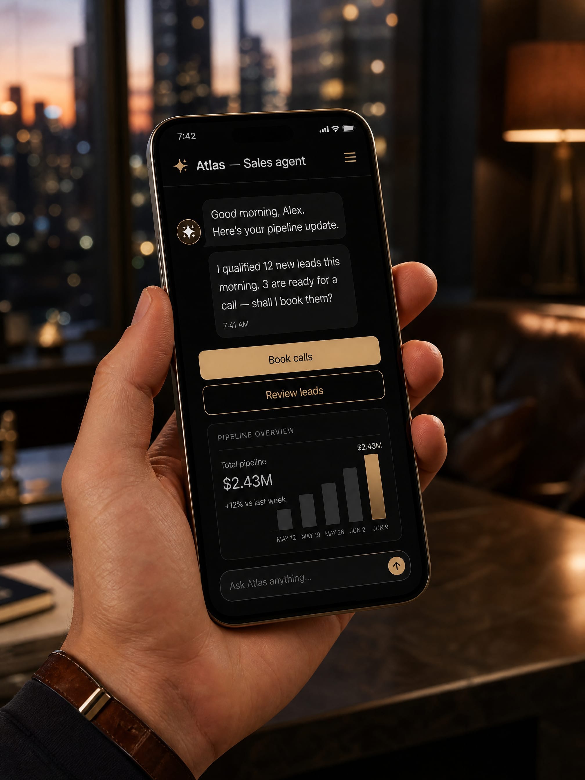 Sales agent app